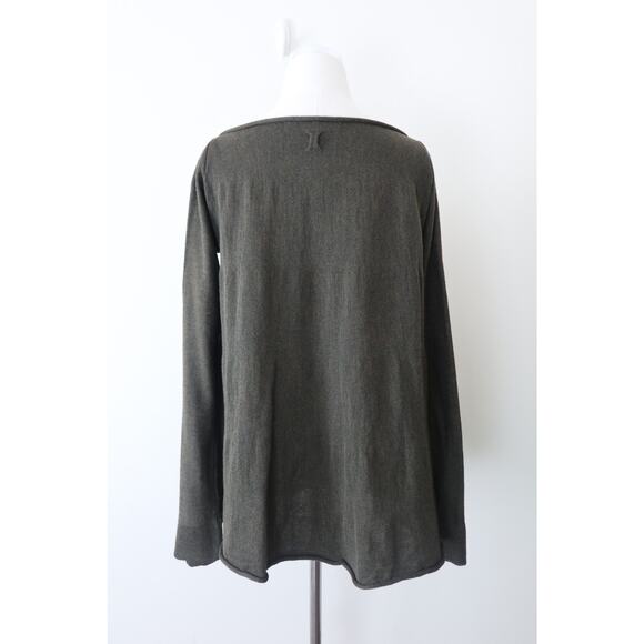 Hannes Roether Size M Merino Wool A-Line Sweater Tunic Pockets Green - Picture 9 of 14